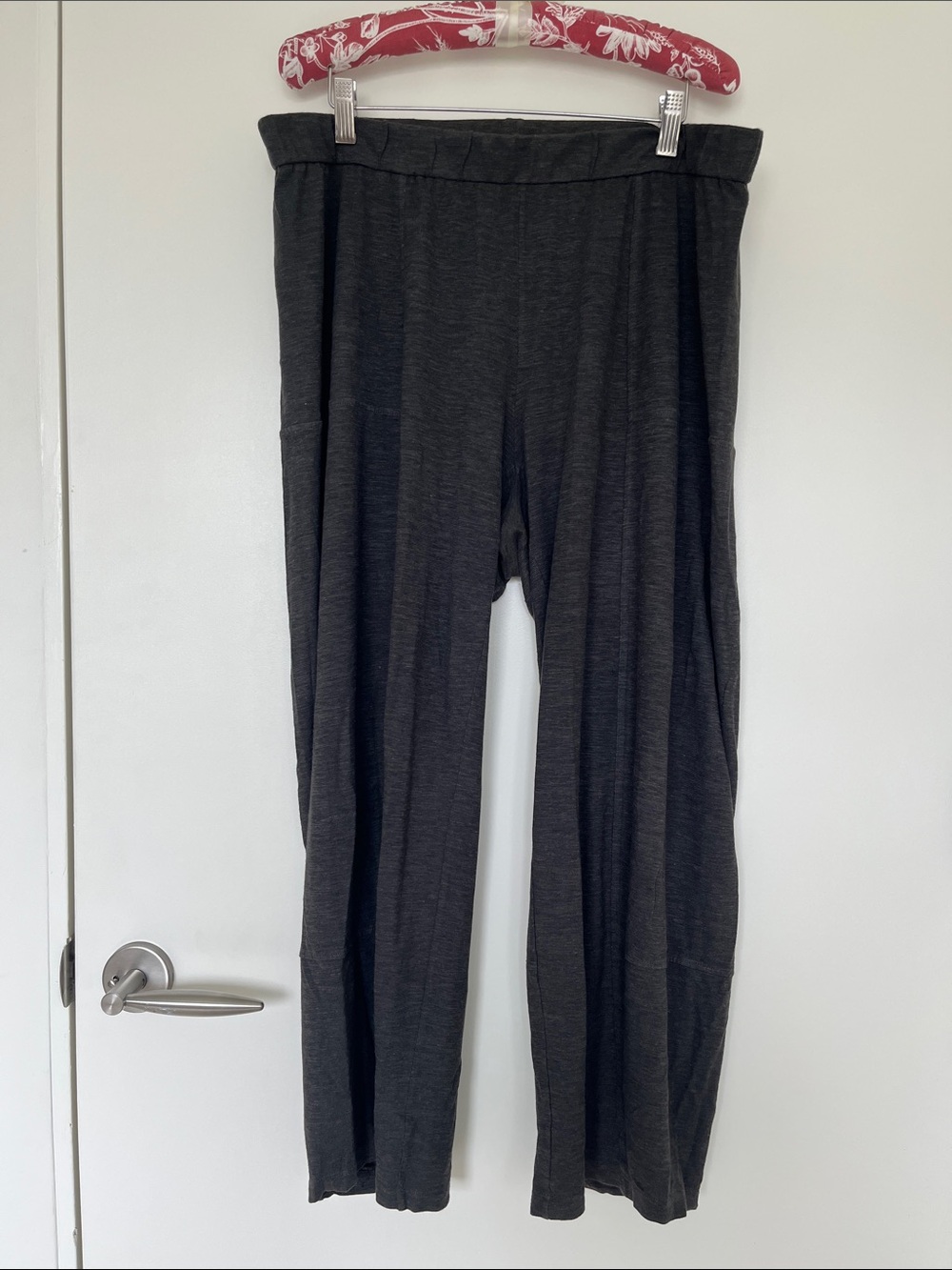Eileen Fisher dark grey lantern pant
